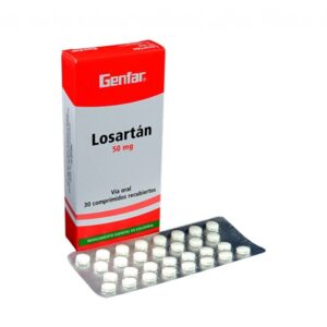 Losartan 50 Mg X 30 Tabs